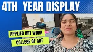 4th year applied art work display in Cllg of art😍😱bahut Sundar kaam #startwithart @StartwithArt1