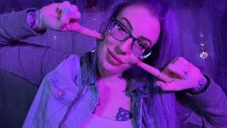 ASMR Hand Movements and Affirmations 💜 for anxiety + stress