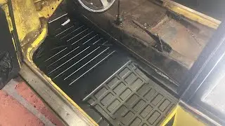 Vw ghia floor pan half installation 