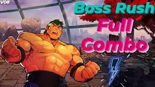 Streets of Rage 4 Max Full Combo Boss Rush Default Moves | v8 dlc update ost