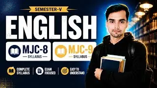 English Honors Semester-5 Syllabus || MJC-8 || MJC-9 #englishhonours #semester-5 #syllabus #mjc-8, 9