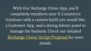 Best Recharge Clone Script - DOD IT SOLUTIONS