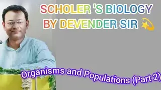 Organisms and Populations (Part2)..🐟#intermediate #neetfoundation 