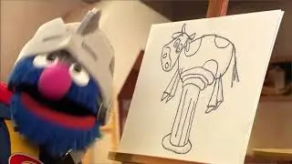 Súper Grover pinta un bodegón