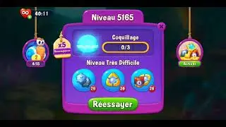 Fishdom level 5161 to 5170 / niveau 5161 au 5170