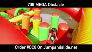 70ft Inflatable Obstacle Course - Jump and Slide Entertainment - Long Island