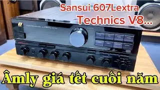 14/11 lên lô amply vừa cập bến giá tốt Sansui 607Lextra, Technics V8…