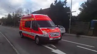 Einsatzfahrten Feuerwehr zu Gro&szlig;brand +Gefahrgutzug Salach in Geislingen/Steige
