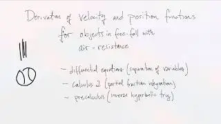 Free Fall with Air Resistance