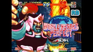 1995 [60fps] World Heroes Perfect (Euro) J.Carn Hardest ALL