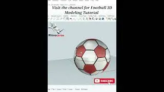 Rhino 3d tutorial for beginners:Creat a Football in Rhino. #rhino3d #football #tutorial