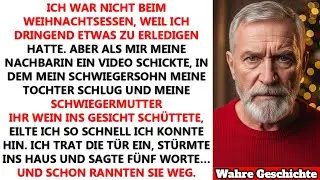 Mein Nachbar schickte mir ein Video – mein Schwiegersohn demütigte meine Tochter an Weihnachten.