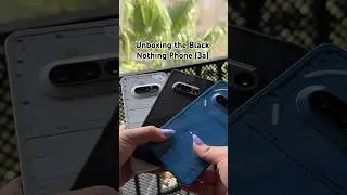 Unboxing the Black Nothing Phone (3a)