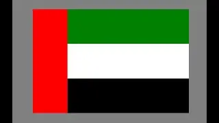 United Arab Emirates, Draw Flag of the United Arab Emirates using Python Turtle Graphics
