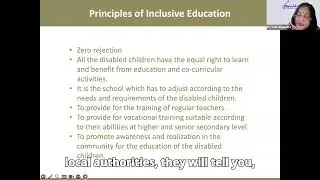 Inclusive education's progress in relation to the UN Sustainable Development Goals
