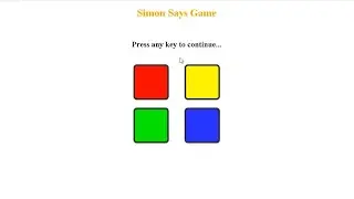 Simon-Says-Game (online version) built using html, css and javascript #gamedev #codingtutorial #web3