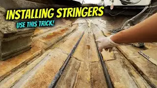 Installing Coosa Board Stringers - Boat Restoration Part 37