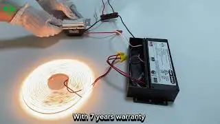 Upgraded high-frequency (20kHz) 5-in-1 dimming LED driver is smaller than the previous one.