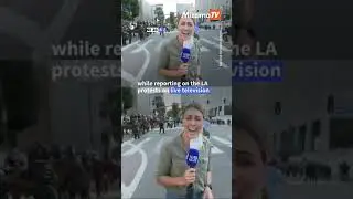 #Australian #journalist hit by rubber #bullet during #LA #protest
