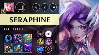 Seraphine Carry vs Aphelios - KR Master Patch 25.16