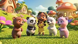 Four Little Toy Bears Wiggling Fun | Nursery Rhymes for Kids & Baby Songs