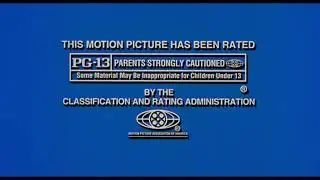 MPAA Rating Screen (PG-13, 2002)