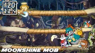 Cuphead DLC Moonshine Mob Boss Fight [120 FPS Upscale]