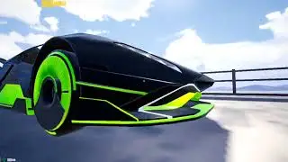 4K PUBGM Warp Green Car Skin