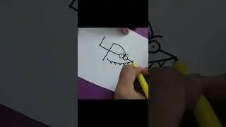 How to draw Shark/Fish                          Easy drawing ideas