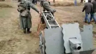 Немецкая пехотная пушка в Битве на Волге.