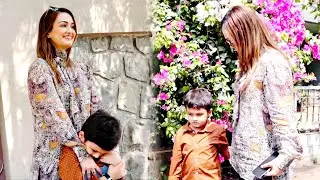 Lock Upp Fame Nisha Rawal Snapped In Andheri With Her Son Kavish Mehra  | Lehren Small Screen
