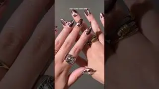 How to create cow print nail using this nail hack 🐄 #classynailcouture #viralshort #ytshort #nailart