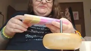 1rst time  to see me with my bead spinner #beadstitch  leave comments or challenges