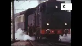 1970s Preserved Steam Trains, Netherlands, Holland, Archive Home Movie Footage
