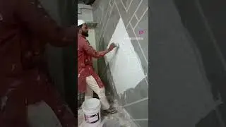 wall putty design 😱😱😱 #viral #youtubeshorts #shorts #mm painting work