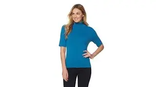 Jones New York ShortSleeve Turtleneck Sweater
