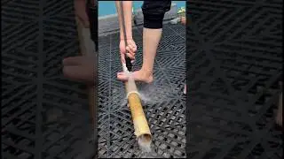 Cutting Steel Pipe with Water 💦
