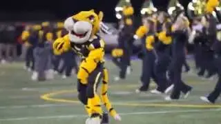 Towson University Football Team Intro with pyro