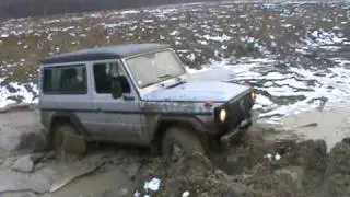 Mercedes G - off road - zima