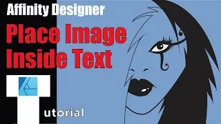How to Place an Image Inside Text with Affinity Designer - Tutorials Ep. 1 on Abba Studios