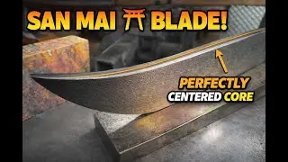 Crafting a Persian Fighter Part 2 #damascussteel #blade #handmade #steel #khanjarknife #sanmai