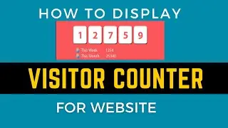 How to display visitor counter for website / WordPress site. || Change layout visitor counter