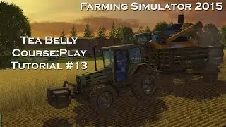 FS15 Курс Учебник 13 (Толкать-Тянуть с GRIMME)