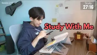 Live 8-Hour Study With Me | Library Sound 📚| Pomodoro 60/10
