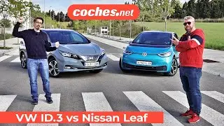 Volkswagen ID.3 vs Nissan LEAF | Prueba Comparativa Eléctricos / Review en español | coches.net