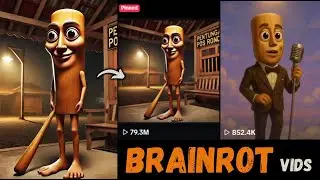 Как создать вирусные видео с ИИ BRAIN ROT за 5 минут (руководство по трендам TikTok)