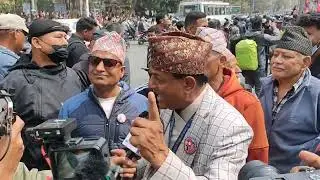 The general Nepali people have taken to the streets to pay homage to the king today.