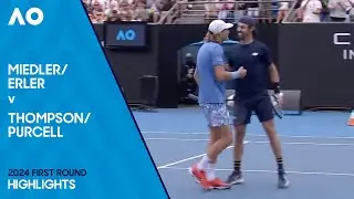 Erler/Miedler v Purcell/Thompson Highlights | Australian Open 2024 First Round