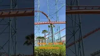 Goliath Creeping Over Mid Course Brake Run Six Flags Magic Mountain