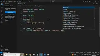 How to run fastAPI app using uvicorn